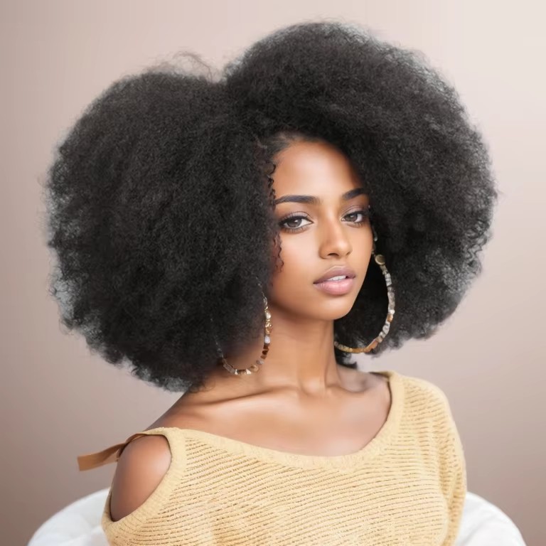Afro Kinky Curly Lace Front Wig Natural Color Afro Bob Human Hair Natural Hairline 13X4X2 250% Density Short Human Hair Wigs