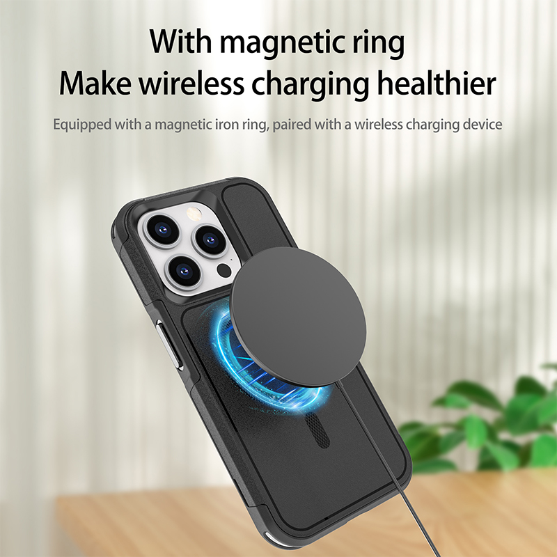 2 in 1 Magnetic For Magsafe Wireless Charger Military Grade Drop Protection Armor Shockproof Defender Heavy Duty Rugged Robot Case For iPhone 16 15 14