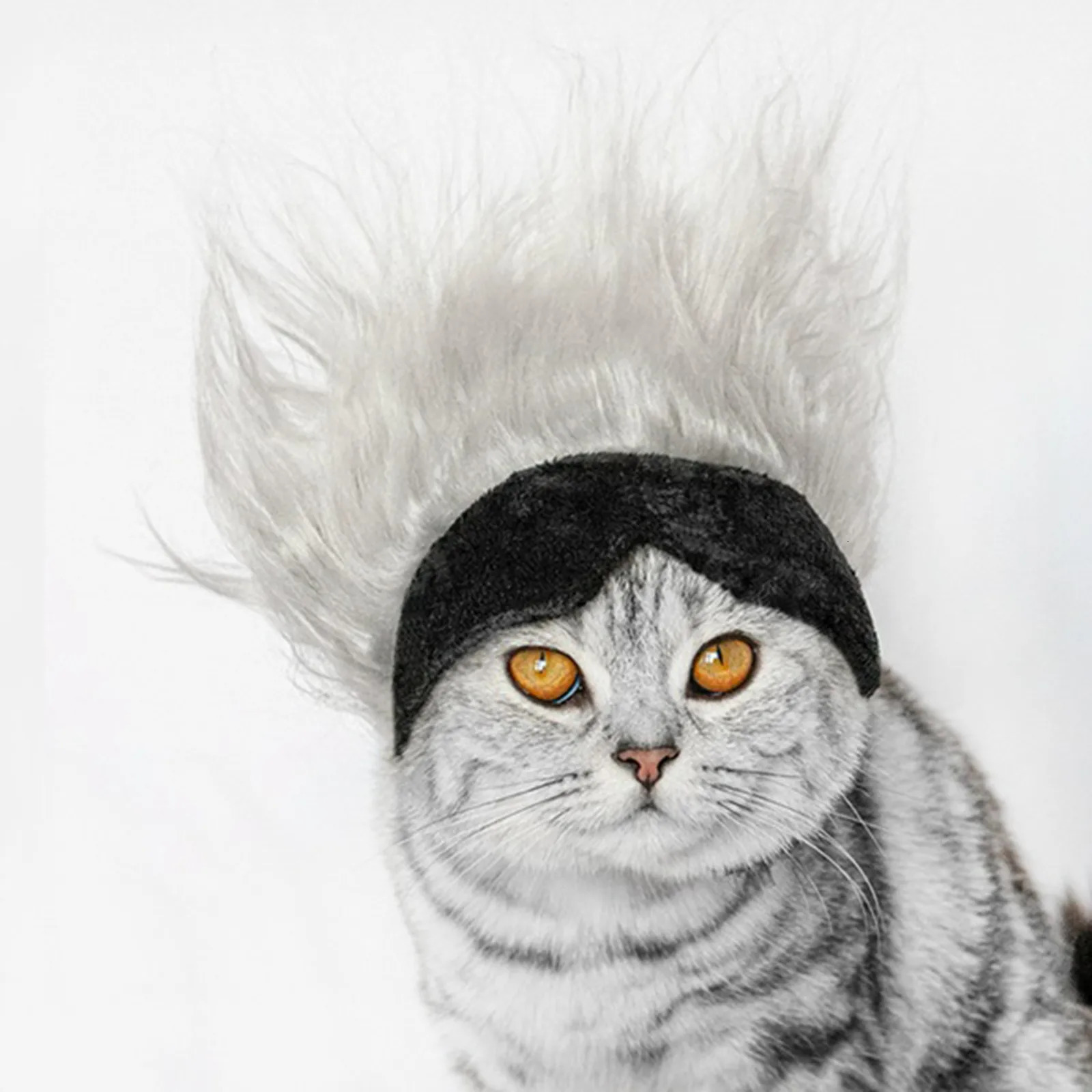 Cool Pet Wigs Cosplay Props Funny Dogs Cats Pets Clothes Cap Costume Cosplay Cat Dog Hat Party Supplies Halloowen Christmas 241212