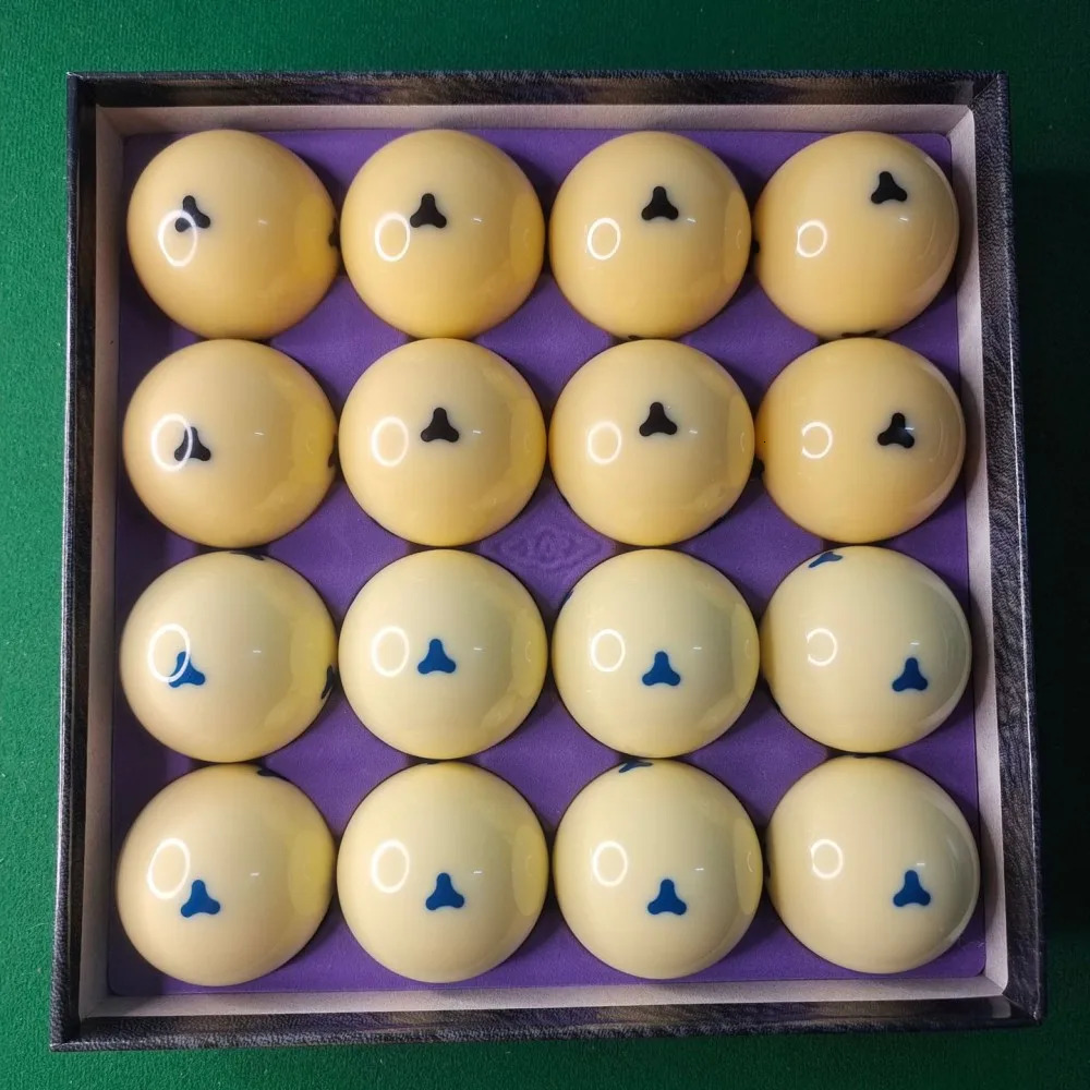 Aramith Blue Eye Black Kingkong Boutique 6 Dots Triangle Yellow Cue Ball Replacement 214 2116 241115