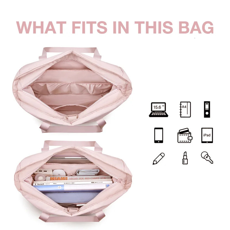 BAGSMART handbag womens yoga bag shoulder sports bag top handbag with yoga mat buckle fitness school 241115