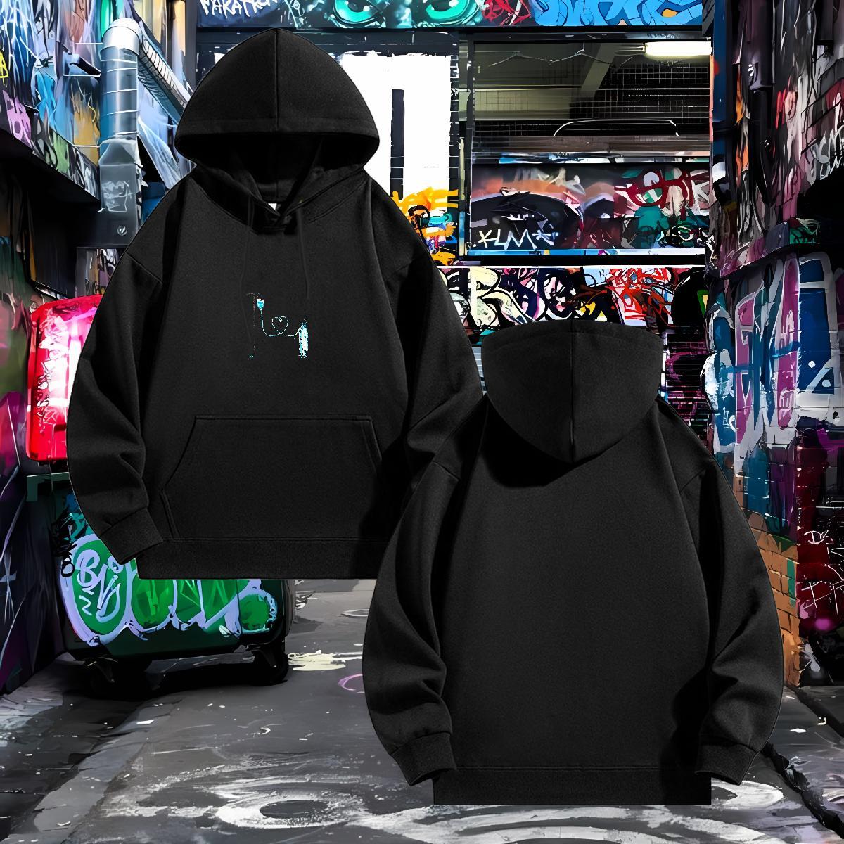 Fashion Designer Men's Hooded Sweatshirt Drawstring Long Sleeve Free Shipping Couples Hoodie Custom Printed Clothes Hoodie Sport Warm Fleece