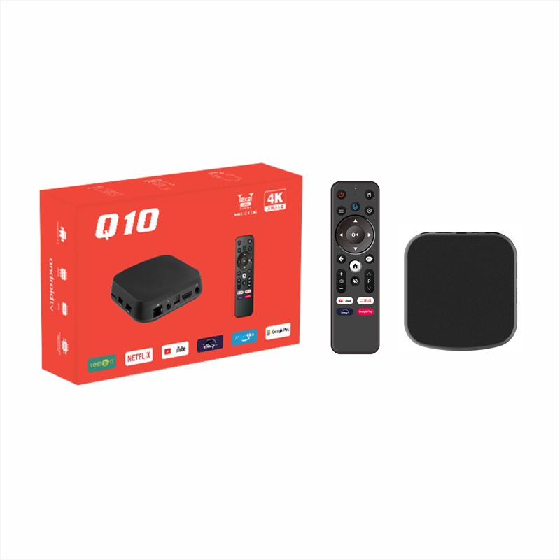 Q10 Android 12 ATV OS 8K TV Box Dual WifI 4GB 32GB Smart Set Top Box Allwinner H618 2.4G 5G BT Voice Remote Control