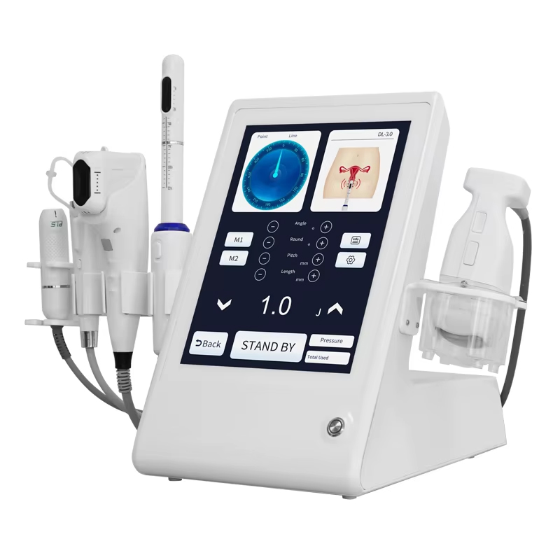 Best Quality Anti-aging HIFU Vmax Deep Repairing Skin Rejuvenation 5 in 1 Lipolysis + 12D HIFU + Microneedle + Vaginal HIFU + Radar Carving Body & Ski