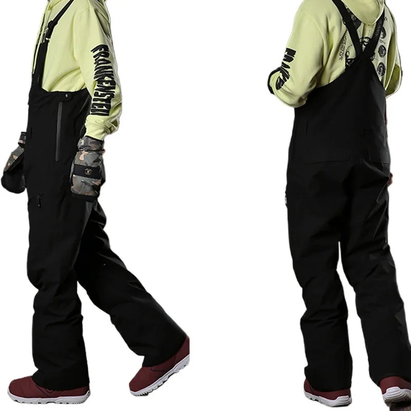 2025 Winter Jumpsuits Woman Man Overalls Ski pants Waterproof Windproof Thick Warm Snow Pants Snowboard Pants -30 Degree 241115