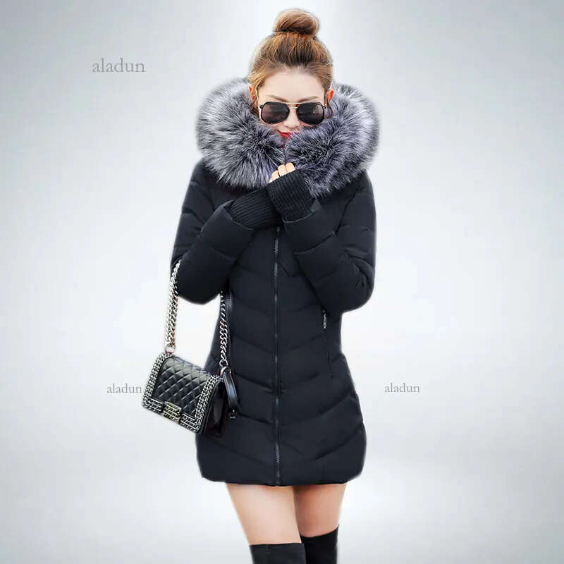 Womens Down Parkas Arrival Fashion Slim Women Winter Jacket Cotton Padded Warm Thicken Ladies Coat Long Coats Parka Womens Jackets 221010