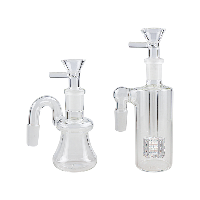 ash catchers Ash Catcher 14mm 18mm Thick Pyrex Clear Bubbler Ashcatcher with Glass Bowl For Dab Rigs Bongs Pipes