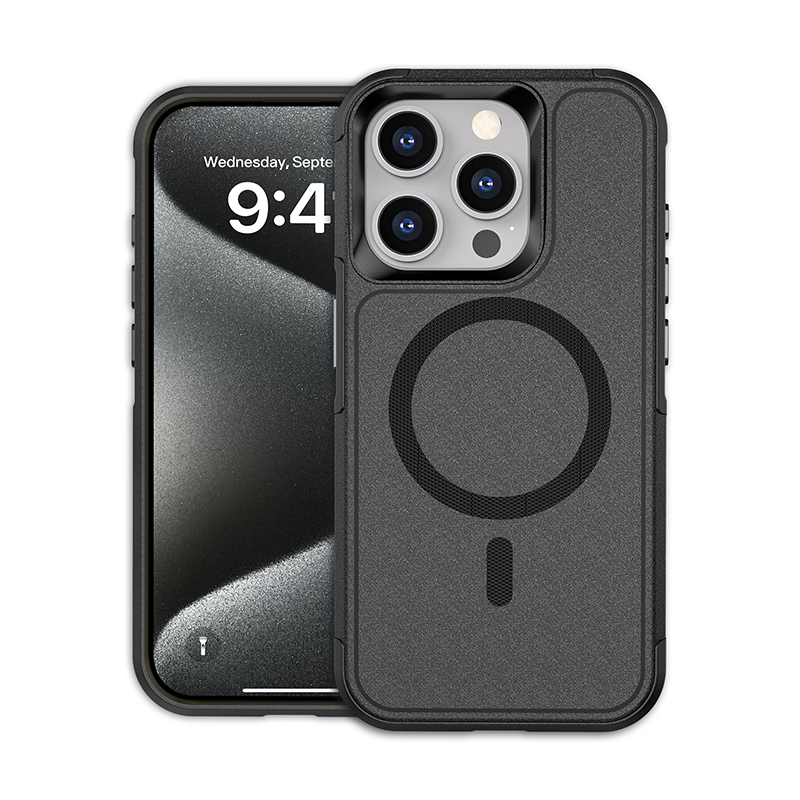 2 in 1 Magnetic For Magsafe Wireless Charger Military Grade Drop Protection Armor Shockproof Defender Heavy Duty Rugged Robot Case For iPhone 16 15 14