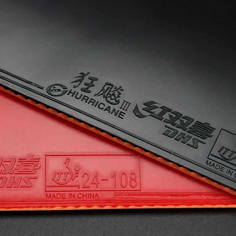 DHS-Hurricane 3 NEO Provincial Table Tennis Rubber Professional Tacky Ping Pong Rubber Blue Orange Sponge 241116