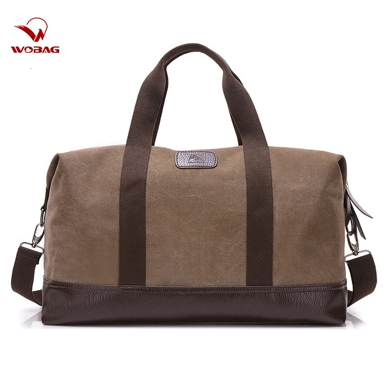 Retro canvas mens travel handbag weekend overnight bag large outdoor storage bag large capacity luggage bag 241115