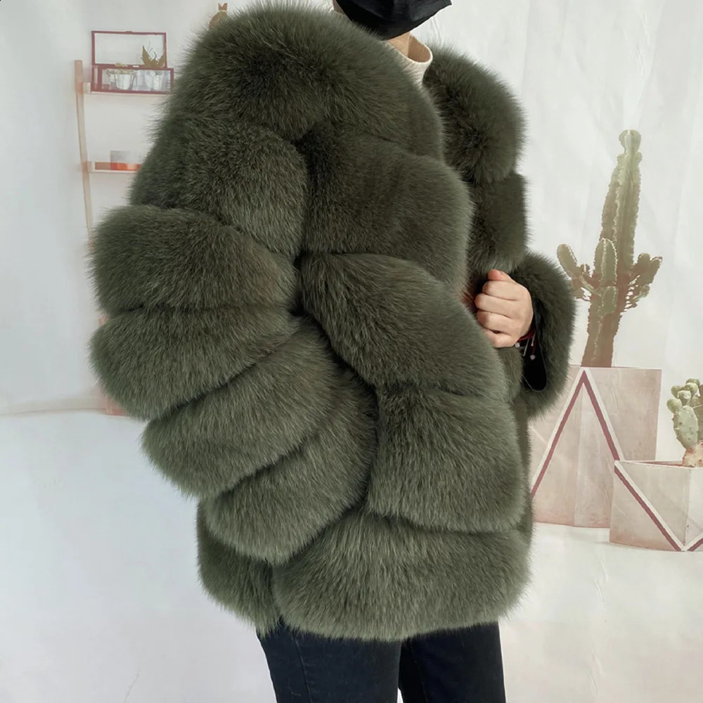 Real fur coat Natural Fur Jackets Vest Winter Outerwear Women high quality Clothes 241116