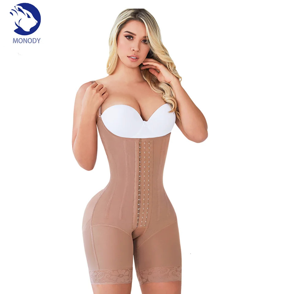 Fajas Colombianas High Compression Flatten Abdomen Butt Lifter Body Shaper with Bones Tummy Control Shapewear Waist Trainer XXS 241115