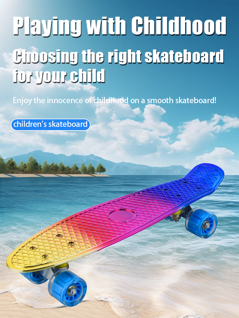 Skateboards rocket boards surfboards maple wear-resistant thickened board flash PU wheels aluminium bracket adult children short boards