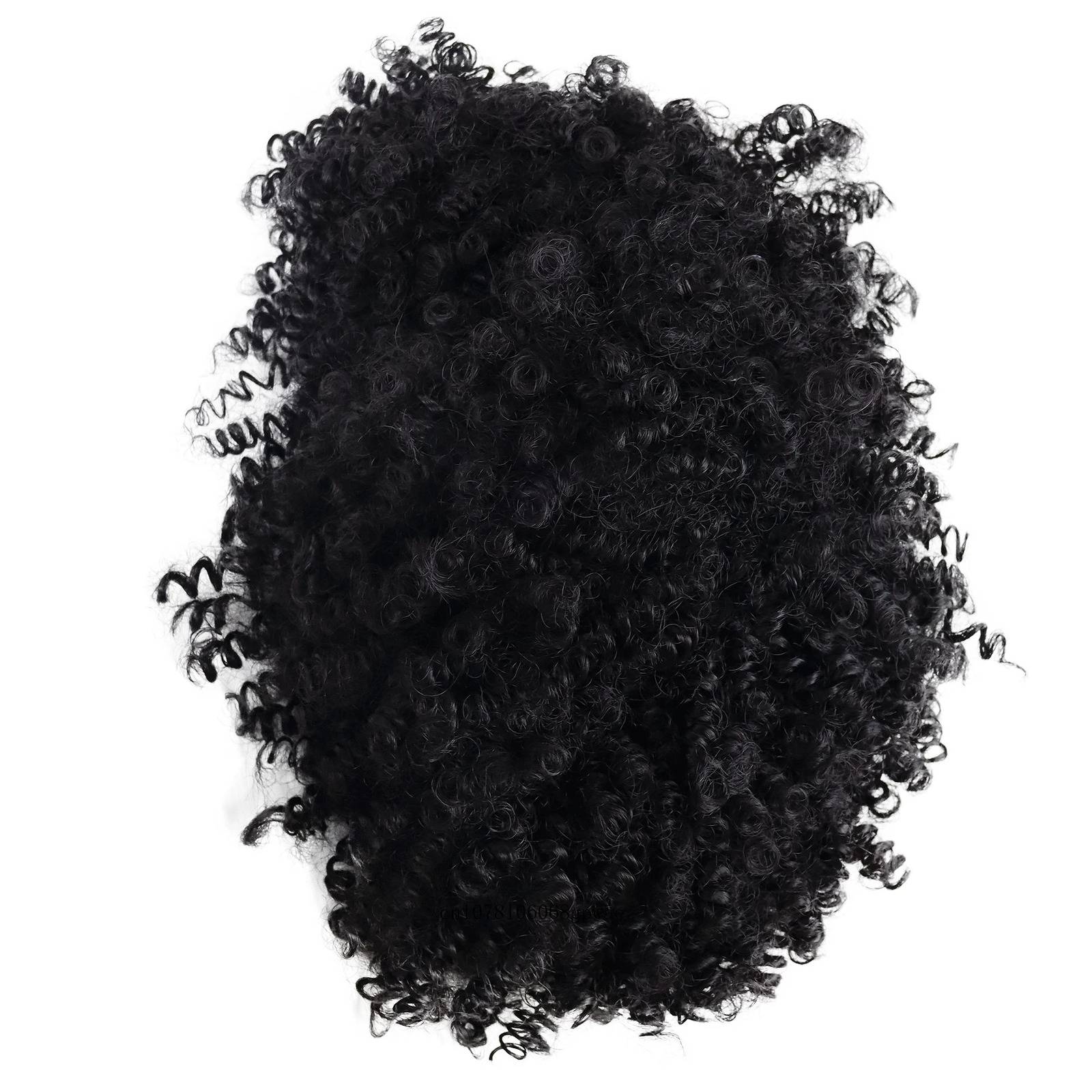 Natural Black Bouncy Curly Hair Synthetic Wigs for Men Short Kinky Curly Wig with Bangs Afro Wigs Man Cosplay Halloween Party 241115