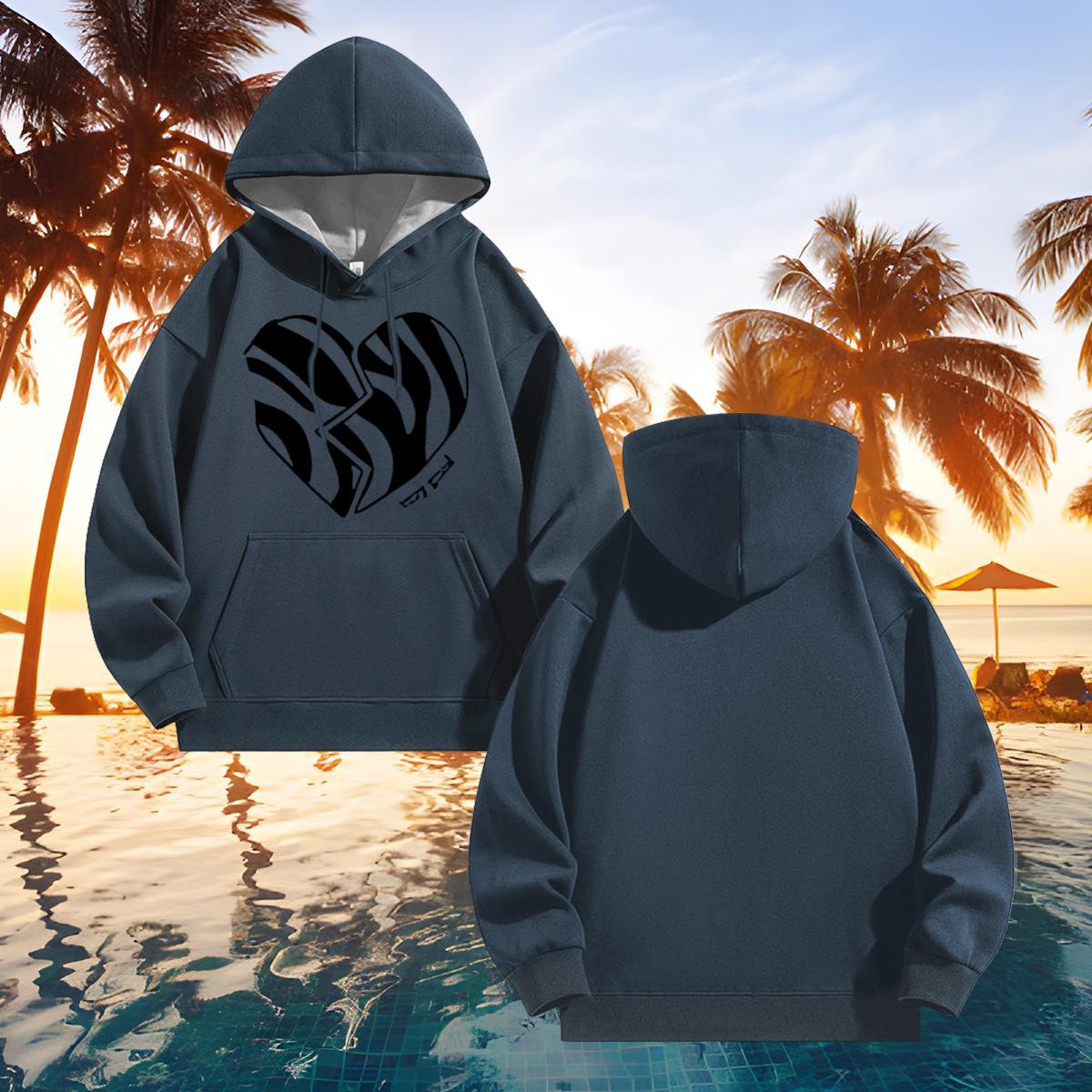 Fashion New Hoodie For Man Casual Soft Men Tops Hoodie Hooded Collar DIY Printed Clothes Thick Plush