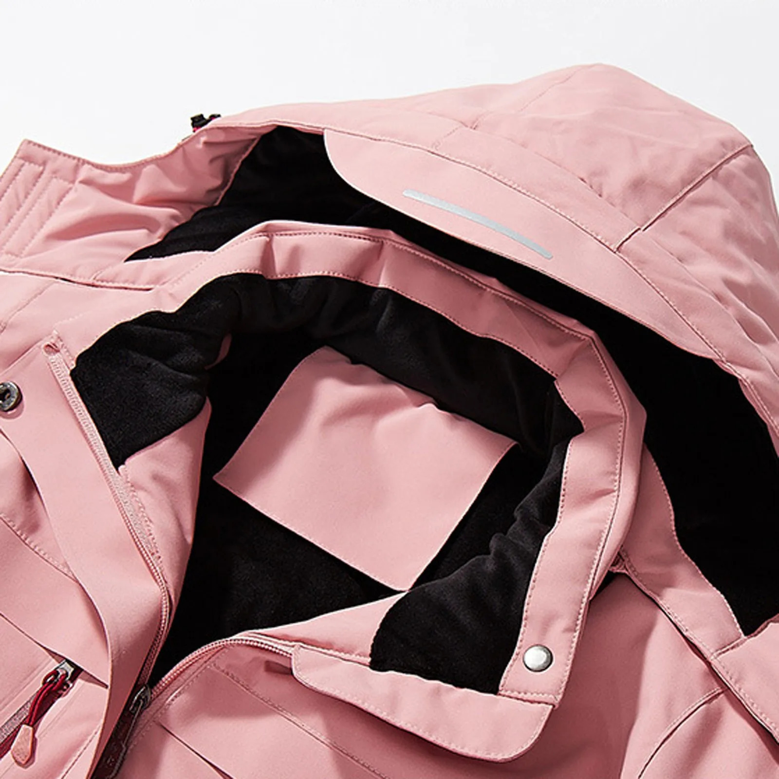 Women Heated Coat Winter Warm 3 Heating Level 4 Zones Hooded Jacket Solid Color Outwear Coats 241115