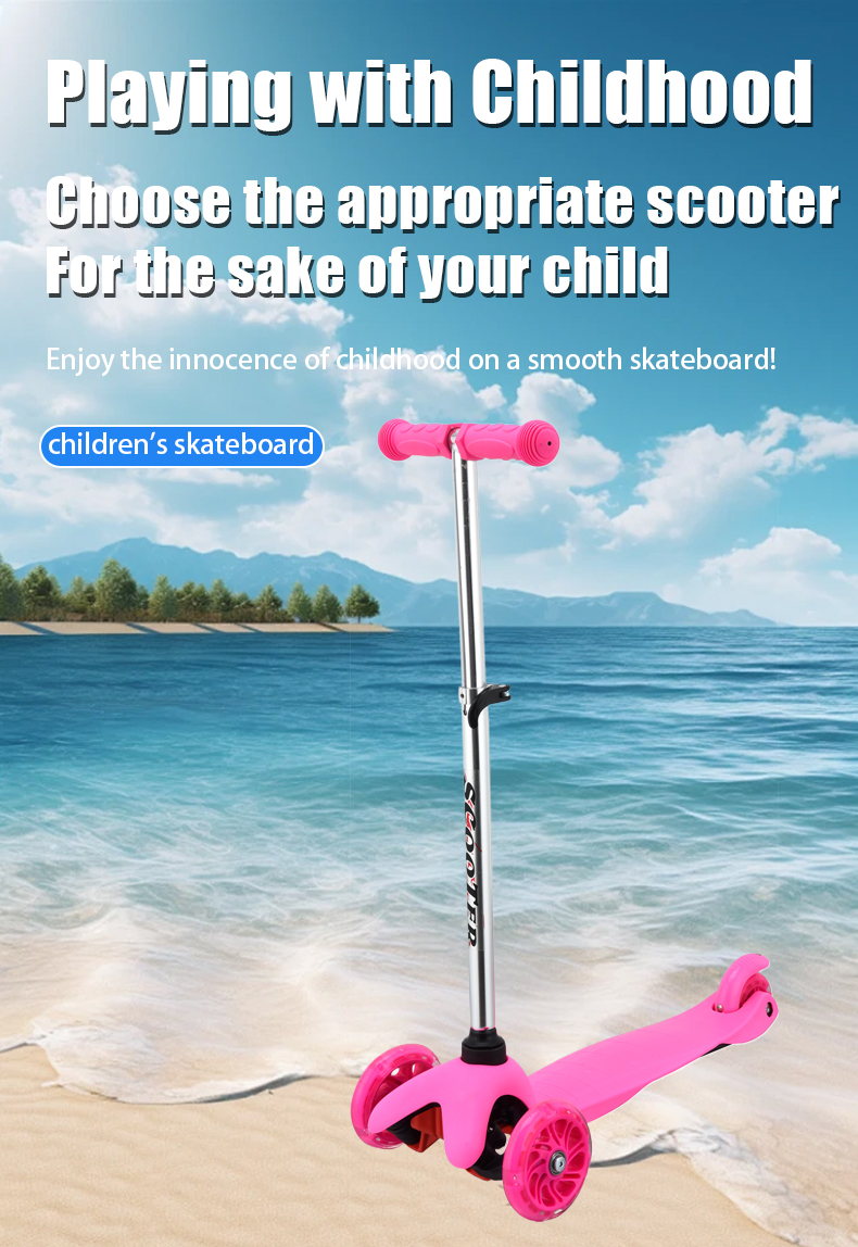 Factory direct supply children's scooter height adjustable scooter kids daily yo-yo foldable scooter