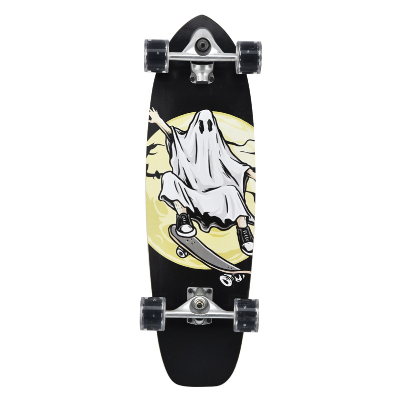 Children's short board rocket board surfboard maple wear-resistant thickened board flash PU wheel aluminium bracket