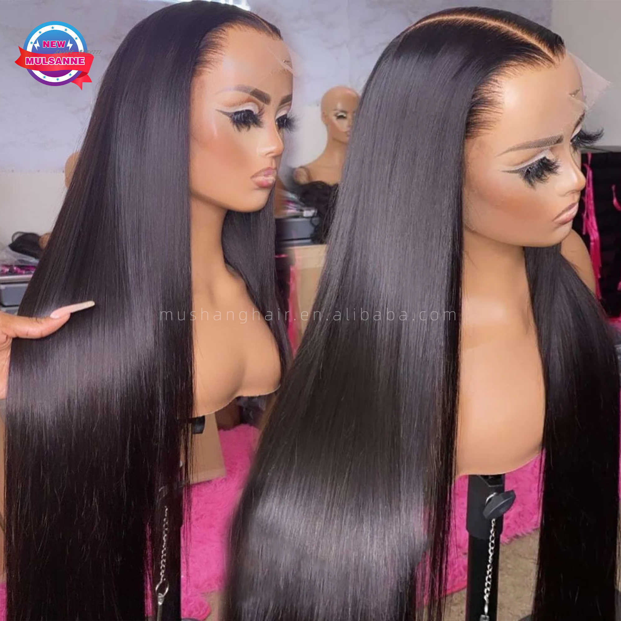 Wholesale Transparent Lace Front Wigs For Black Women Glueless Raw Indian Human Hair 13x4 13x6 Hd Swiss Lace Frontal Wig
