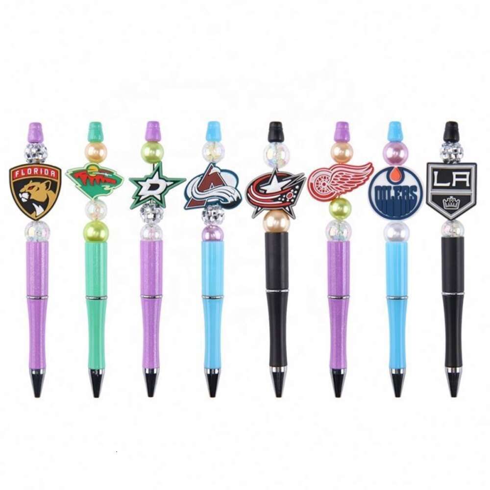factory direct sale mexico style PvcBead Pens Decorative mermaid bead Pens Gift diy charms Ballpoint Pens