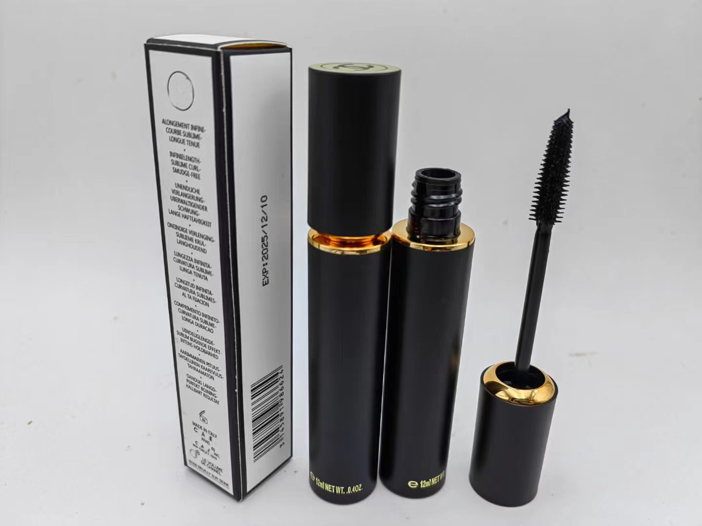 8 tyle Designer Letter prand Waterproof Lash Black Cruling Natural Thick Tubing Length Eyes Mascara Cosmetics Women girl Gifts