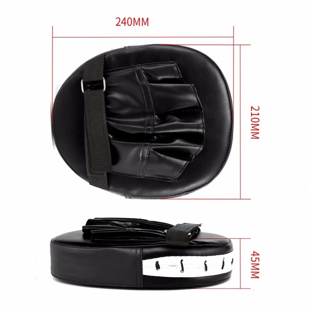 Black Red Boxing Gloves Mitts Pads for Muay Thai Kick Boxer MMA Training PU foam Karate boxer target Pad 241116