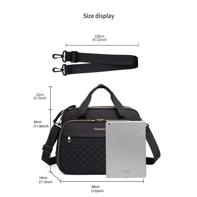 Lequeen Mommy handbag pregnant diaper large capacity cross body bag womens stroller bag organizer baby care travel handbag 241115