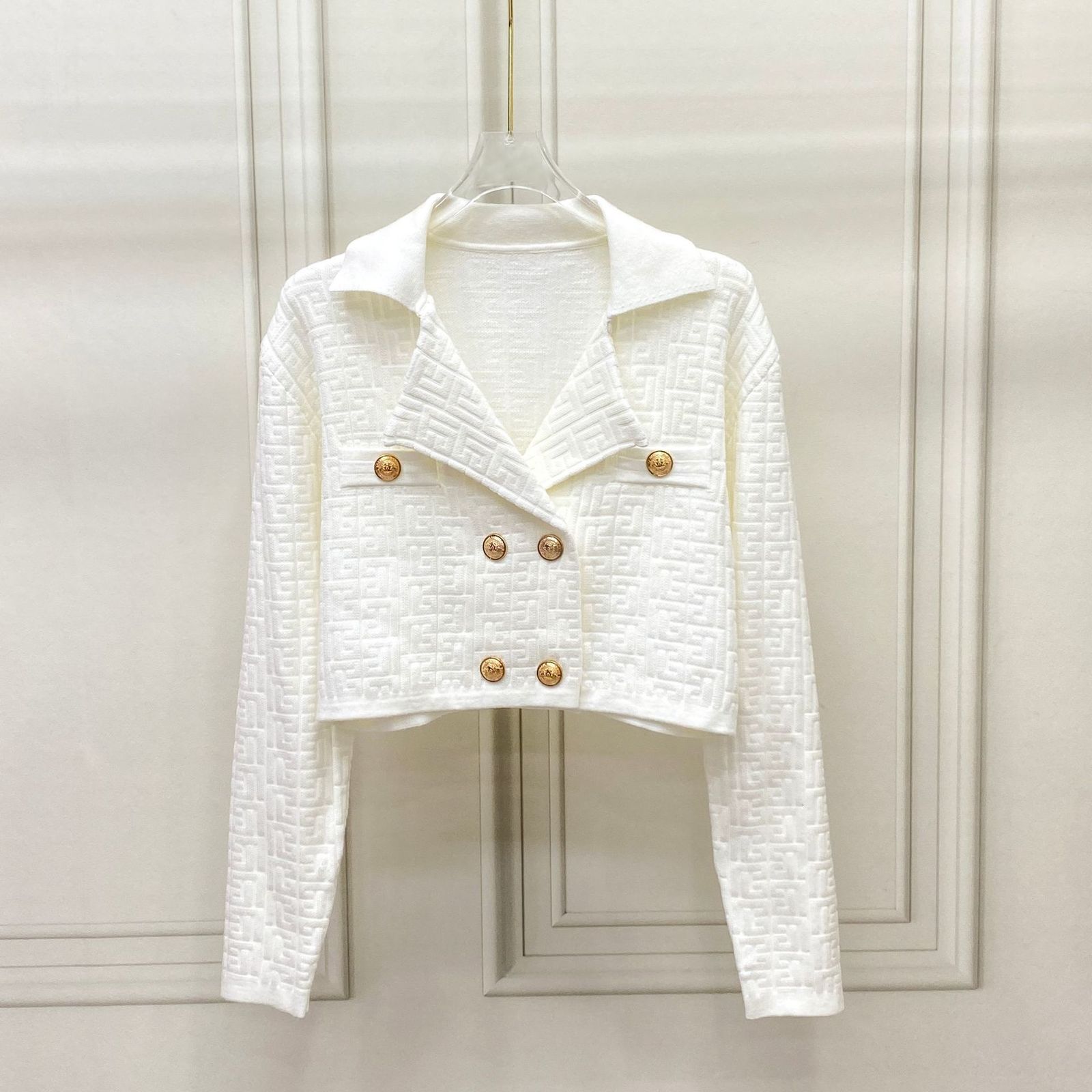Autumn and Winter Vneck Knitted Coat Long Sleeve Solid Fashion TemperamentHip Wrapped Slim Short Skirt Womens Set 240416