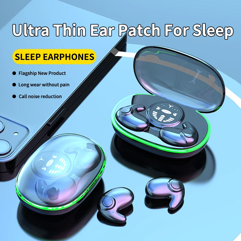 Invisible Sleep: Comfortable Sleep Headphones, Noise Blocking Ear Plugs for Side Sleepers, Hidden Earbuds with 6H Playback