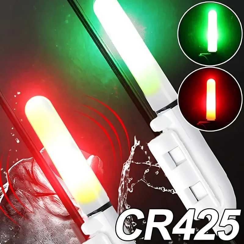 Waterproof electronic fishing rod light-emitting rod LED detachable float night rock fishing accessory CR425 batteryW241116