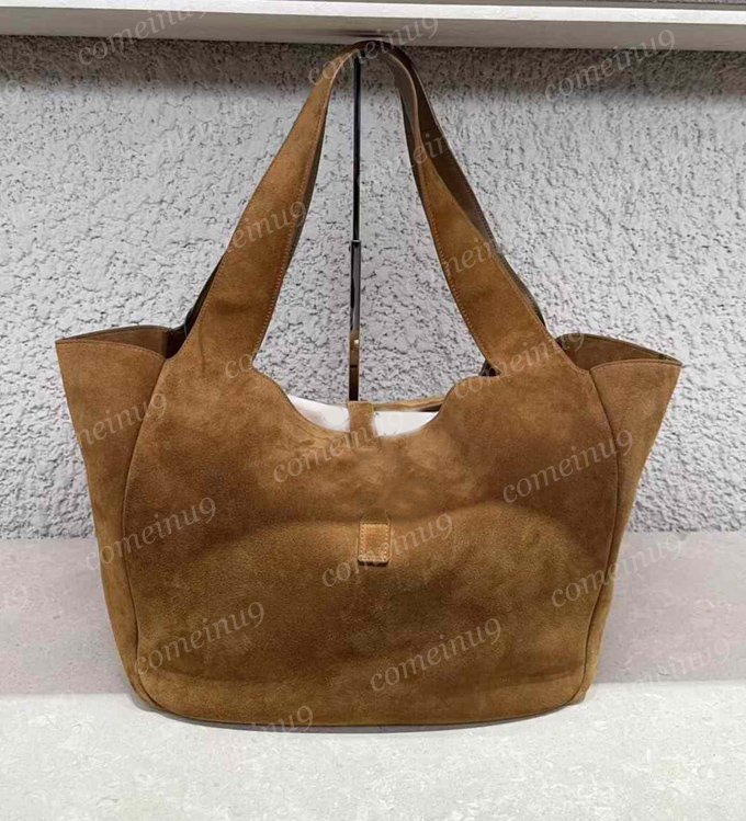 12A Update Soft Calfskin Beas Tote Handbags Leopard Deerskin Women Large Shopping Bag Velvet Lining Real Leather Ladies Wide Shoulder Strap Crossbody Bag Mirror