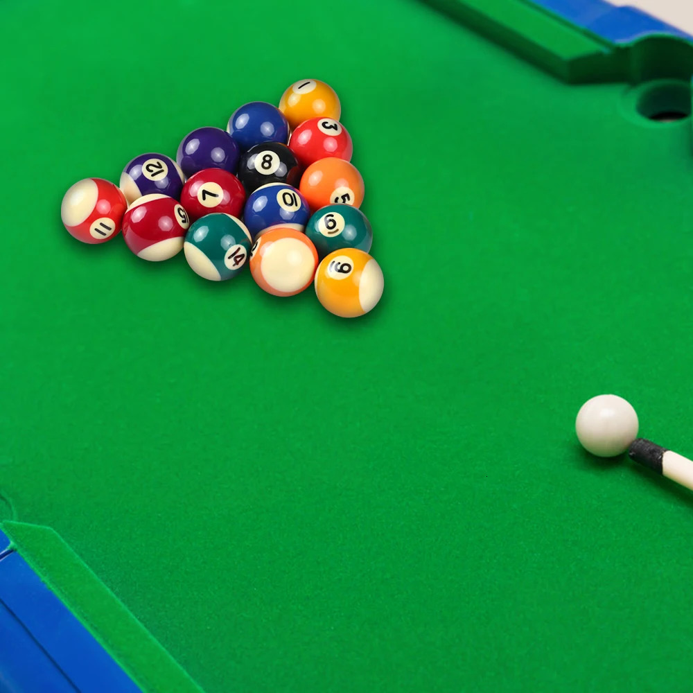25MM 32MM 38MM Children Billiards Table Balls Set Resin Small Pool Cue Full y241115
