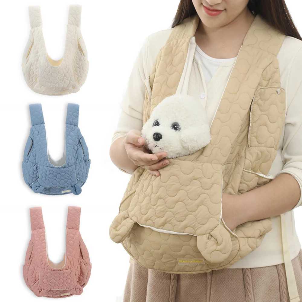 Dog Car Seat Covers Pets Carrier for Dogs Cats Winter Windproof Pet Bags Front Pack Travel Safe Bag Carrier Puppy Kitty Pet Accessories z241115