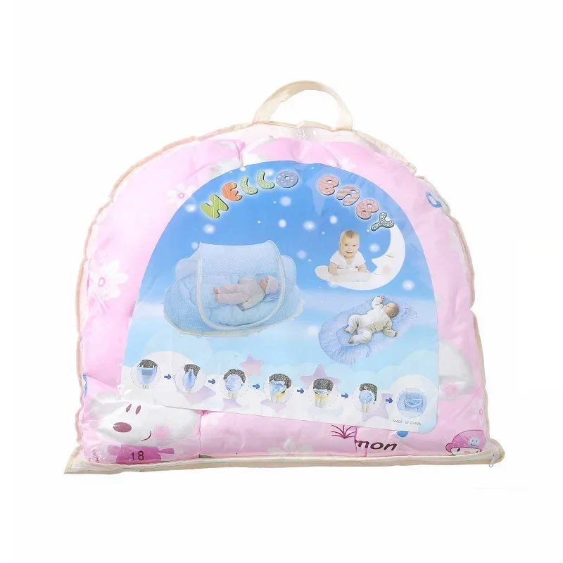 Foldable Baby Bed Mosquito Net Portable Baby Crib Netting Polyester born for Summer Travel Netting Play Tent Children Bedding 240416