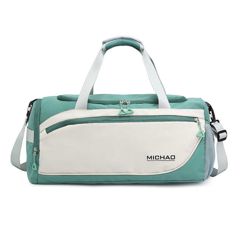 Trendy Travel Bag Large Capacity Dry Wet Separation Fitness Bag Independent Shoe Compartment Anti Splash Luggage Bag