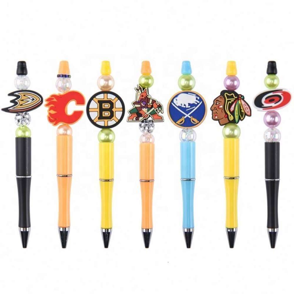 factory direct sale mexico style PvcBead Pens Decorative mermaid bead Pens Gift diy charms Ballpoint Pens