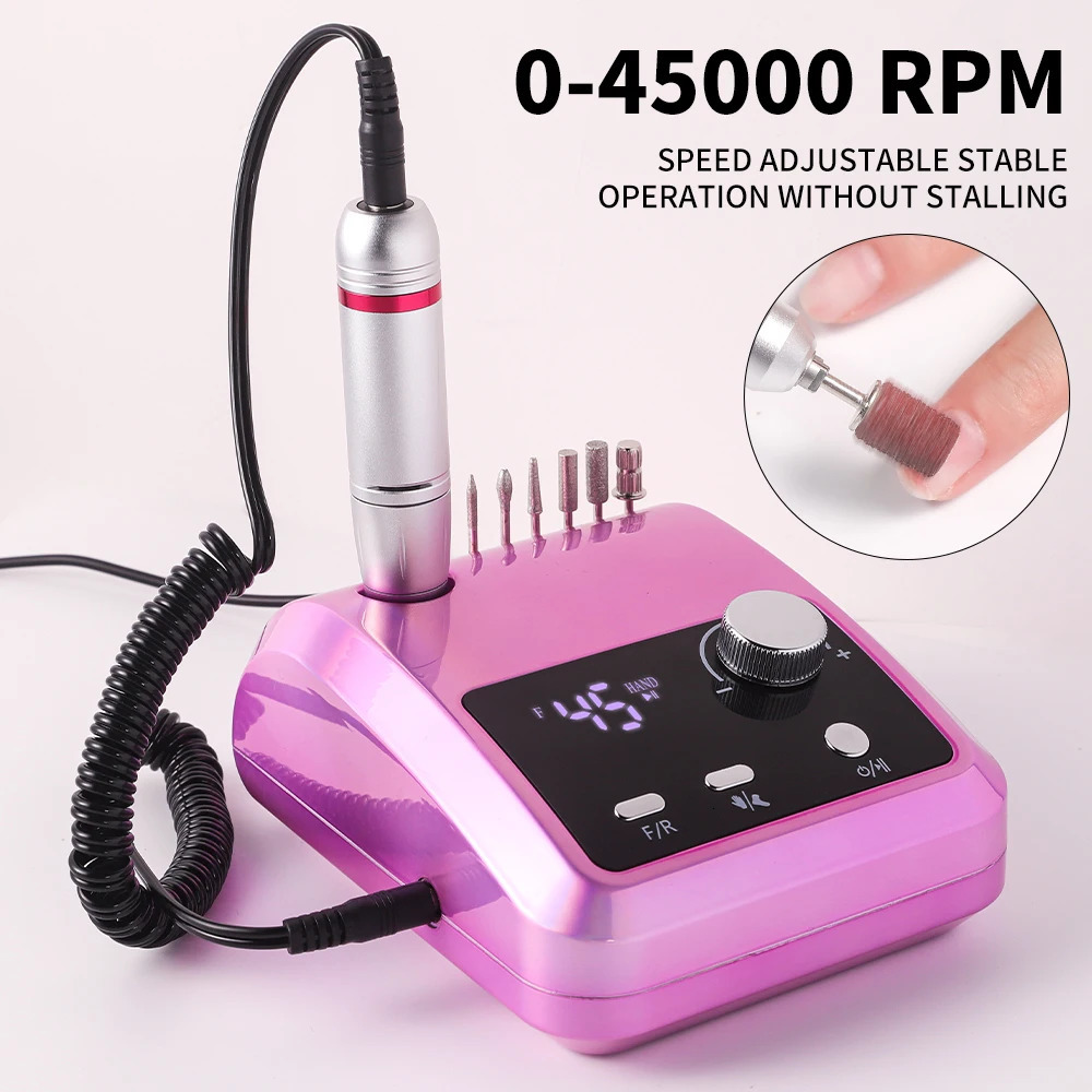 45000RPM Nail Drill Machine Cutters Professional Electric Nails Sander File for Gel Nails Polishing For Home Manicure Salon 241115