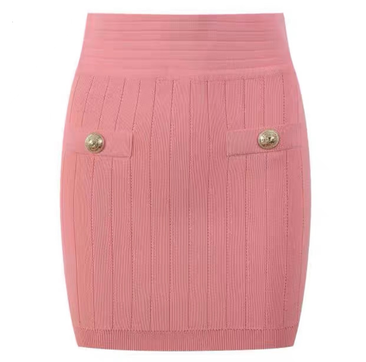 Ba Jia Cotton Edition Pink Knitted Coat with Bottom Tank Top Hanging Strap Long Skirt Set Temperament Wrapped Hip Half 240416