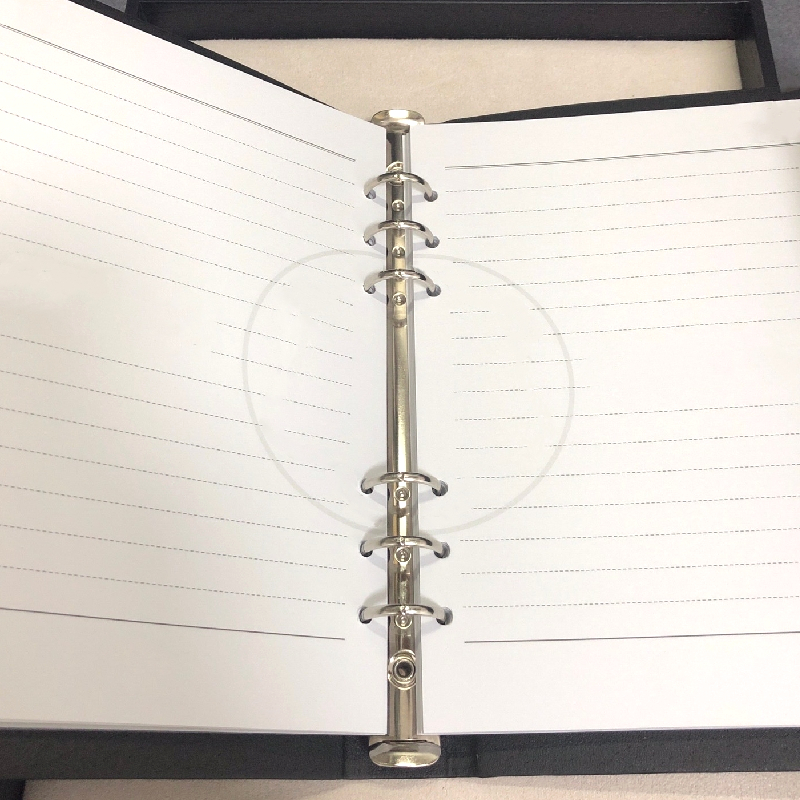 Wholesale 2024-2026 Dwe74 Monte Black Leather Cover Notepads Agenda Calendar Handmade Note Book Classic Periodical Diary Business Notebook A5