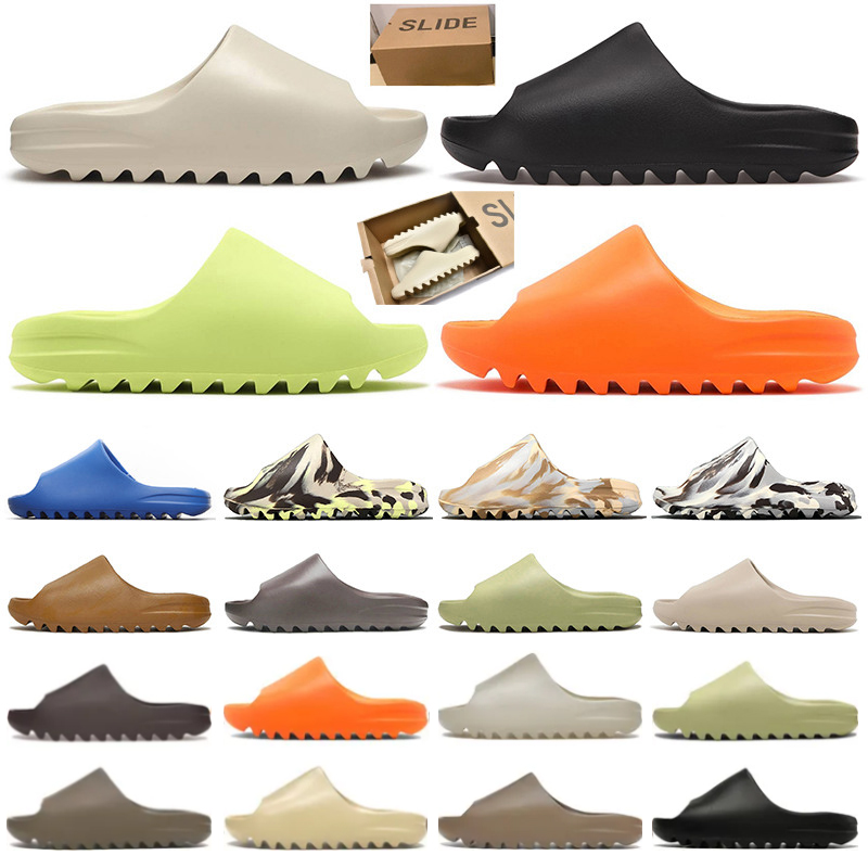 Designer Slide Slipper Men Women Slider Sandals With Box Black White Orange Blue Claquette Loafers Free Shipping Woman Dh gate Room House Shoes 36-48 Big Size 14