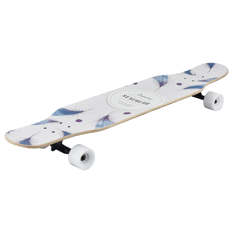 Skateboards rocket boards surfboards maple wear-resistant thickened boards PU wheels aluminium bracket adult children short boards mixed colours