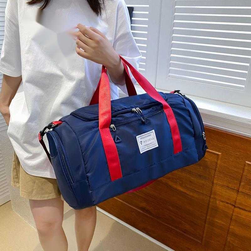 Sports and Fitness Bag Large Capacity Travel Handbag Oxford Cloth Clothing Luggage Bag Short Distance Travel Bag