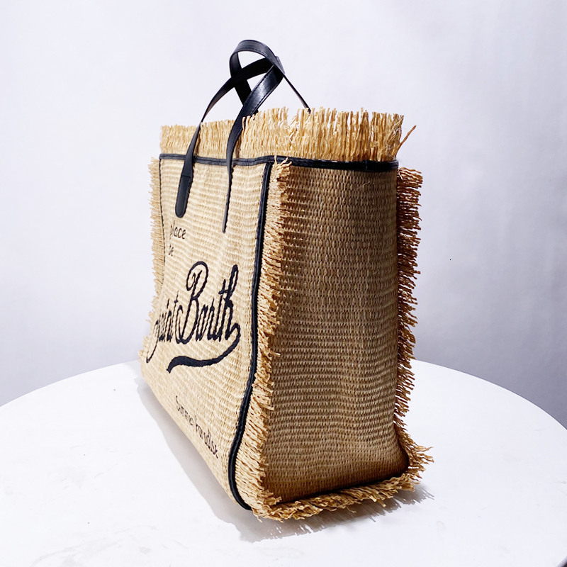 Straw Hand Woven Women's Handbag Designer Handbag New Casual Tassel Decoration Large Capacity Handbag