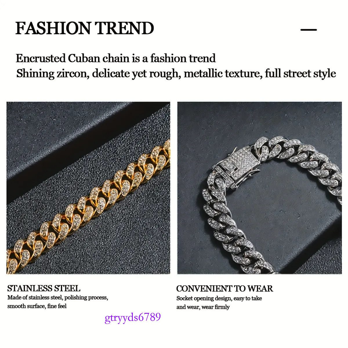 Miami Cuban k Necklace Designer For Men 2 Row Bg Moissanite Dia 13MM Wide Choker Chain Out Necklaces Gold Plate Rock Hip Hop Jewelry