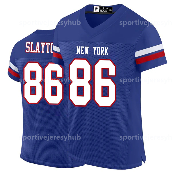 Men/Women/Youth Football Jersey Jones Robinson Slayton Williams Lawrence Hall Taylor Green Blue Custom Stitched Any Name Number