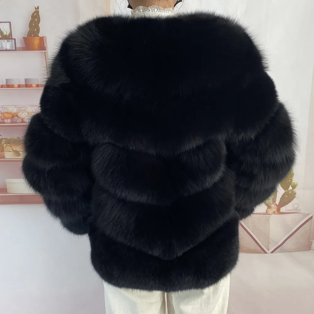 Real fur coat Natural Fur Jackets Vest Winter Outerwear Women high quality Clothes 241116