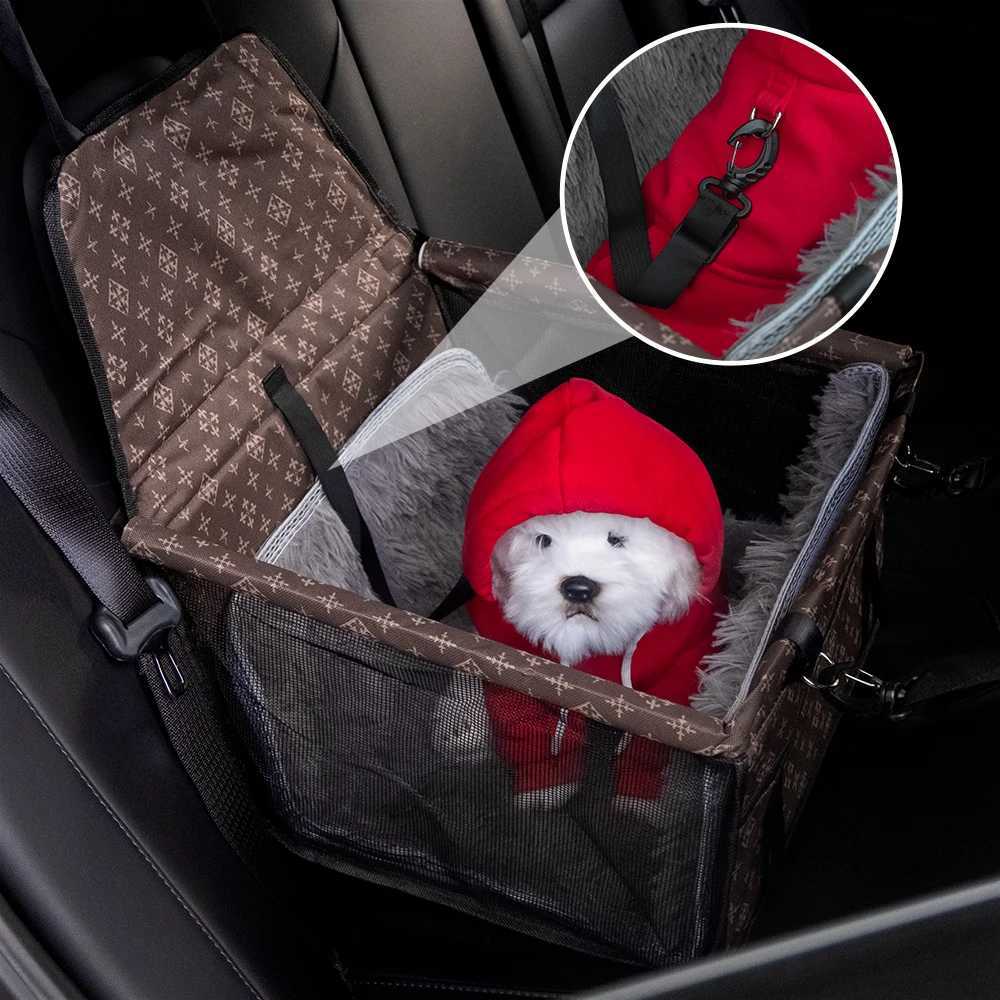 Dog Car Seat Covers Pet Dog Travel Car Box Seat Cover Pad Foldable Pet Carriers Bag Basket Carrying for Cats Dogs Transportin Carry House Waterproof z