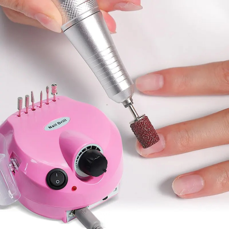35000RPM Electric Nail Drill Machine Manicure Pedicure Professional Nail Lathe Low Noise Cutters Nail File Kit 241115