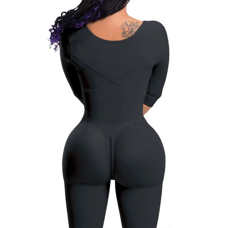 Shapewear Bodysuit Fajas Colombianas Corrective Girdle Tummy Control Post Liposuction BBL Slimming Open Bust Waist Trainer 241115