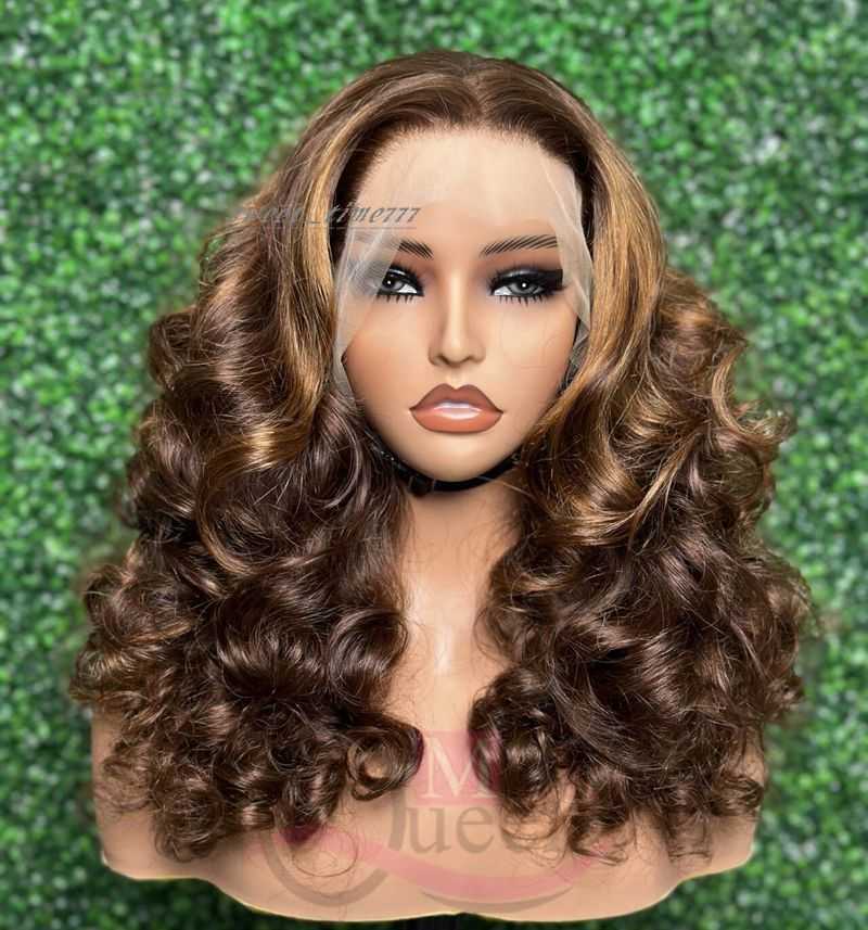 MayQueen HD Lace Full Virgin Vietnamese Human Hair Wigs body Wave Curly Transparent Lace Front Human Hair Wigs for Black Women